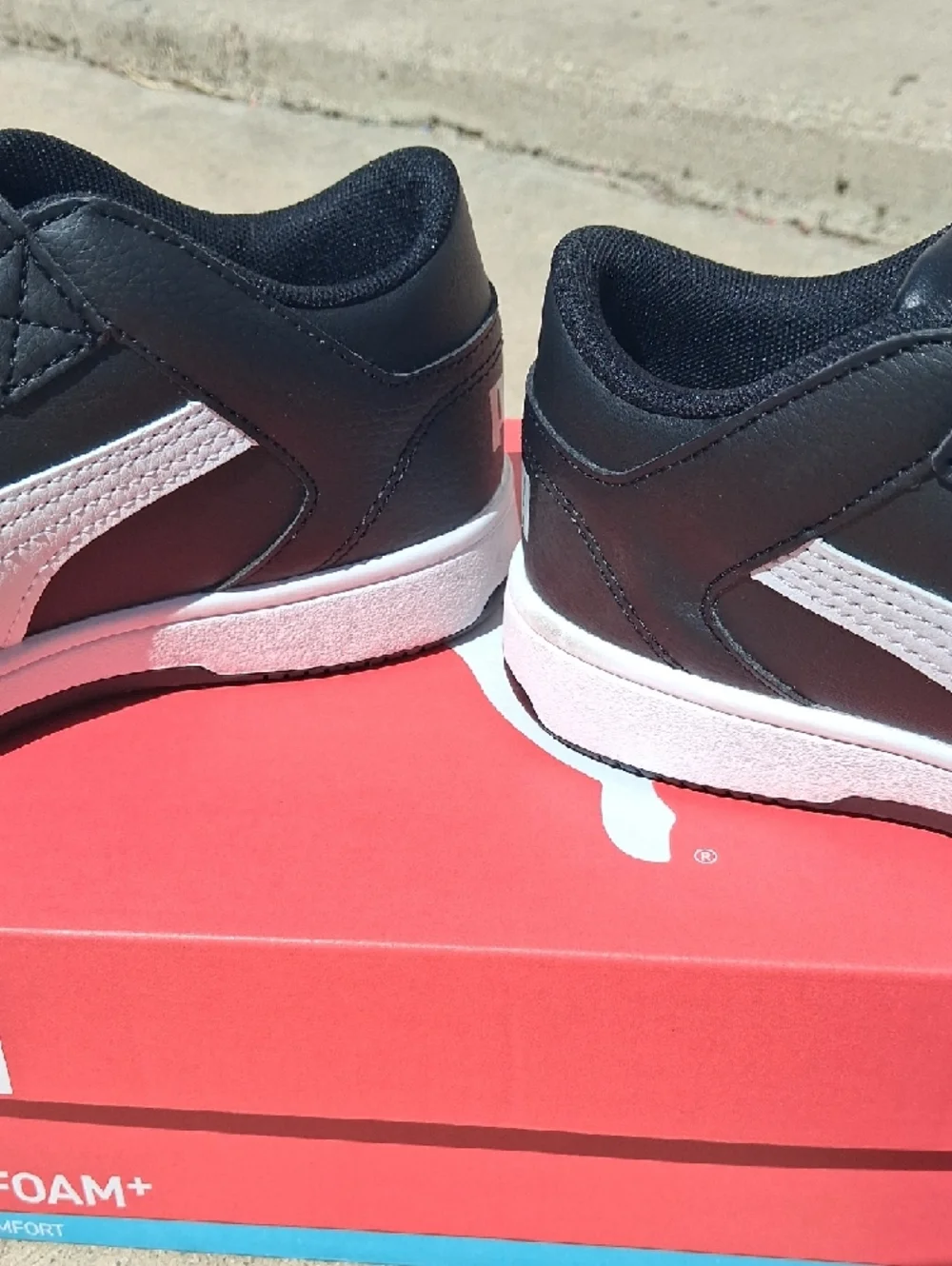 Puma Rebound Layup Low Sneakers Shoes Boys Size 3C - Picture 6 of 10